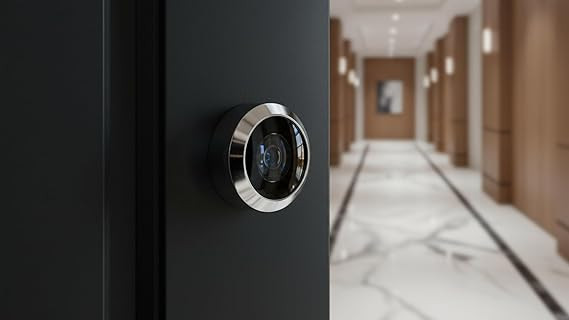 Brass Door Eye Viewer – 220 Degree Wide Angle Peephole, HD Optical Glass Lens for Crystal Clear Home Security Viewer