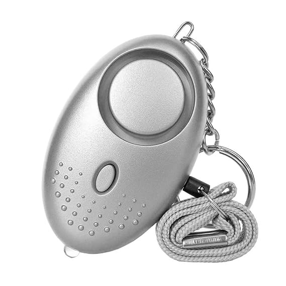 Self Defence Emergency Alarm Mini Portable Keychain for Women Safety High Decibel 130 DB Self Defence Gadgets Alarm with Led Light Security Keychain for Girls, Women