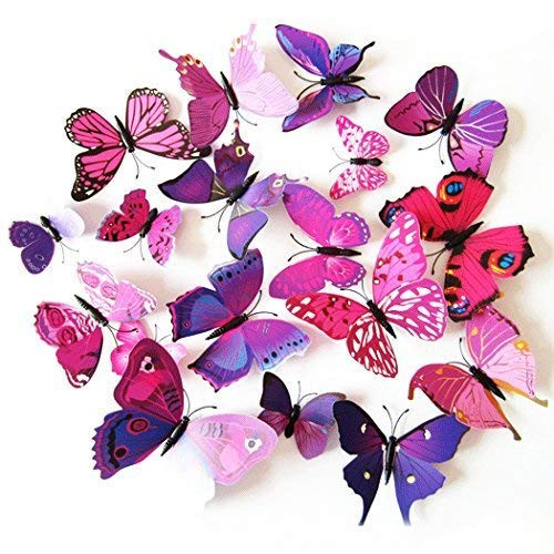 3D Butterfly Stickers for wall, Decoration Items, Stickers, Home-Decor, for Walls Decoration (90CM X 90CM)