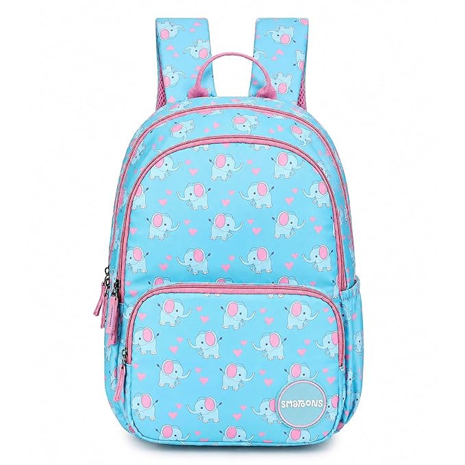 Elephant Hearts Junior Joyrider School Bag for Girls 4 to 6 Yrs | Backpack for Girls & Kids | Insulated Tiffin Pocket | 15L | 15inch | Bottle Loop | Padded Straps | 340g | Water Resistant