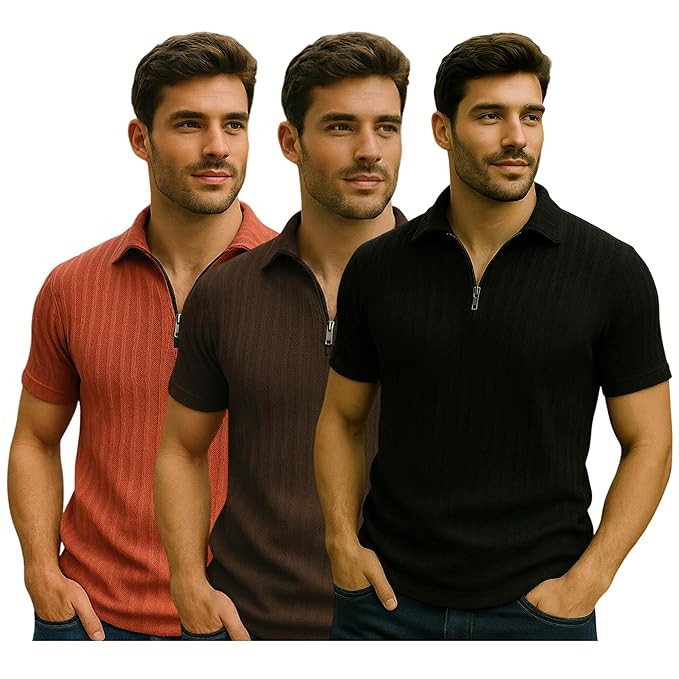 Men’s Polo T‑Shirt | Comfortable Rich Polycotton, Band Collar, Regular Fit | Stylish & Premium All Day Wear (Available in Plus Sizes)