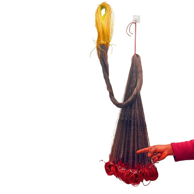 TA 1 Finger Fishing Gill Net | 30mm Mesh Size | 5ft Height x 40–50ft Length | Nylon Monofilament | Lead Sinkers & Rubber Floats | HDPE 22 Ply Rope | Ready to Use Small Fish Net
