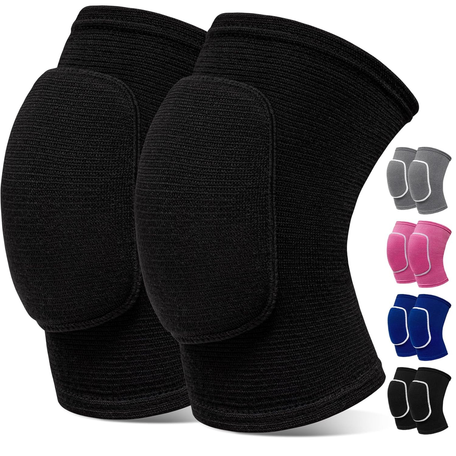 TA Volleyball Knee Pads,Knee Pads for Women,Men,Kids,Girls,Knee Brace for Basketball Volleyball Football Dance Yoga Tennis Running Cycling Workout Climbing (Black, Small)