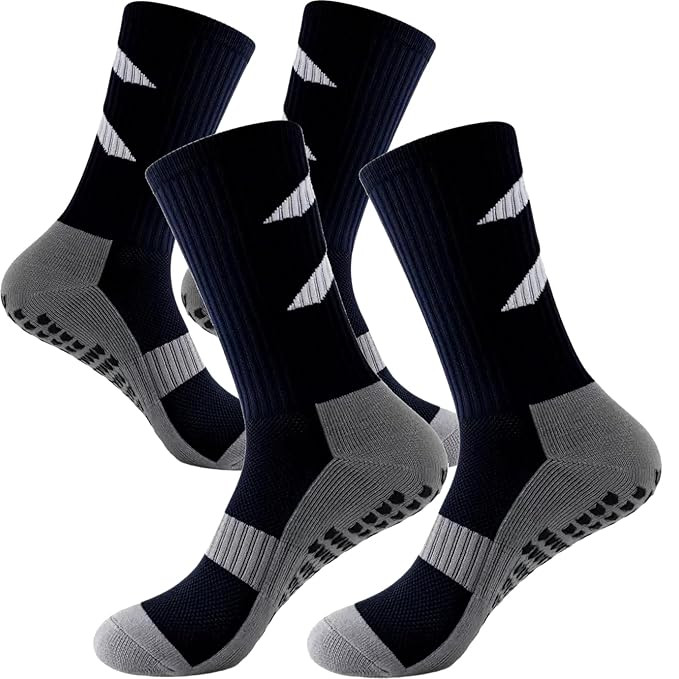 TA Next Gen Anti-Slip Sports Socks with Rubber Grip - High-Tech Breathable Running, Cricket, Football, Yoga Socks for Men & Women | Athletic Socks for Gym,