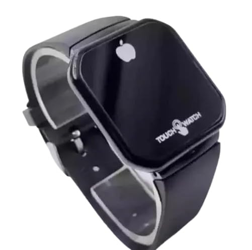 TA Black Screen Touch Led Watch Digital Watch - for Boys & Girls New Black Led Screen Touch Watch for Kids Black0027