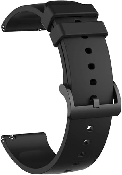 TA Silicone Watch Straps, Pack of 5, Multicolour, Adjustable Replacement Band with Metal Buckle