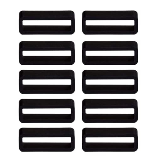 TA 22mm Silicone rubber watch strap watch band loop/runner/keepers holder Retainer Loop Replacement - Black color Watch Band Loop