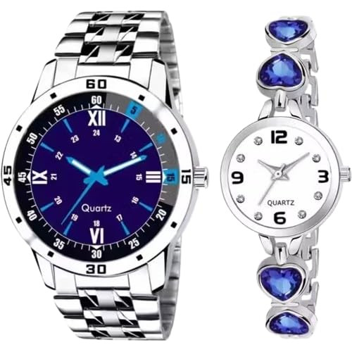 TA Men & Women Analog Watch Set – Classic Couple Matching Wrist Watches