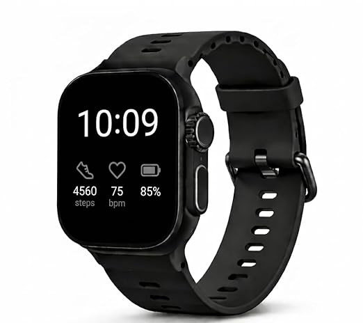 TA 1.96" HD Display, Bluetooth Calling, Health Monitoring, 100+ Sports Modes, IP67 Water Resistant, 7-Day Battery