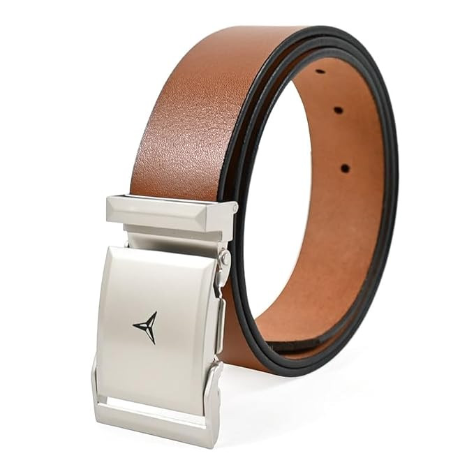 TA Men's Genuine Leather ArmyLock Belt For Men | Casual Mens Leather Belt