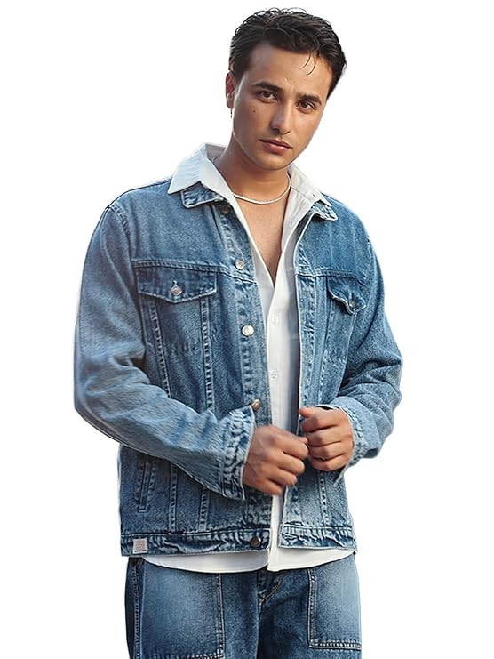 Men's Regular Fit Washed Full Sleeve Denim Jacket.