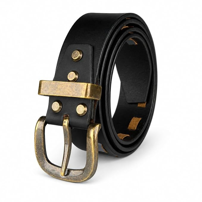 TA Genuine Leather Braided with Metal Buckle