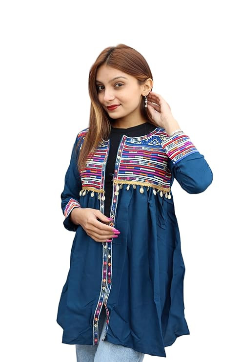 TA Women's Embroiderd Ethnic Shrug or Jacket and Special Embroidered Cotton Koti/Jacket/Waist Coat for Women