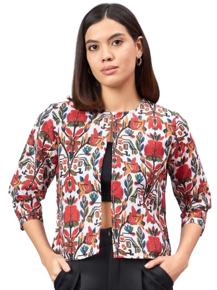 TA Women Ethnic Printed Shrug