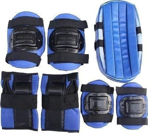 TA 4-in-1 Skating Guard Set, Small, Plastic, Colour May Vary (Blue)
