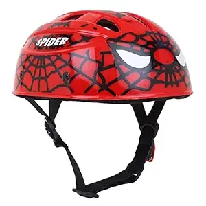 TA Kids (5-15) Unisex Helmet with Adjustable Strap (Red)