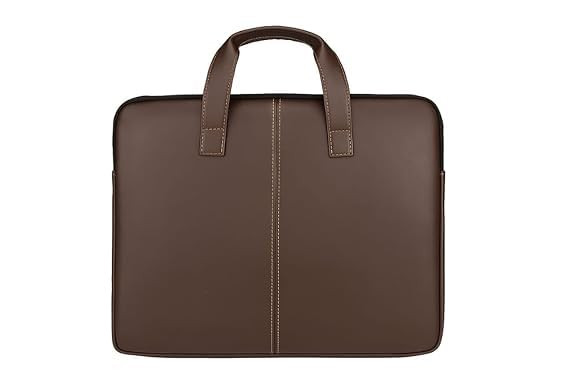 TE Professional Leather Laptop Briefcase for Men, 15.6-Inch Business Messenger Bag with Brass Hardware, Dual Carry Handles & Detachable Shoulder Strap – Office, Travel, Work Bag