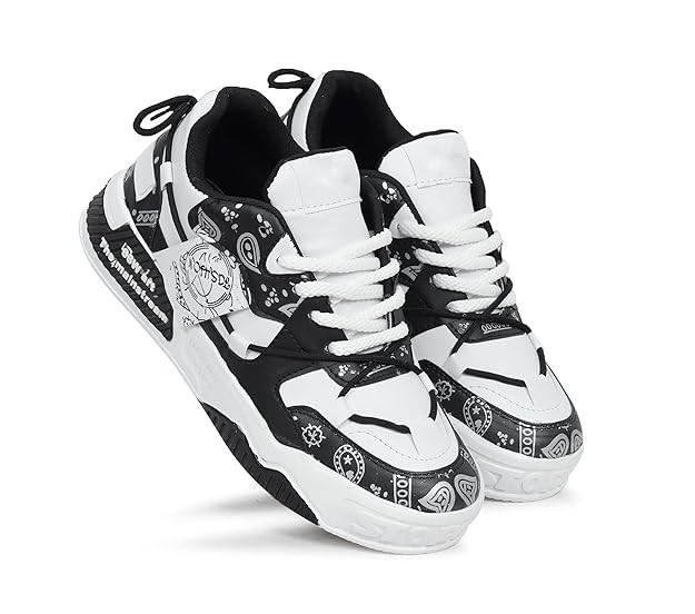 TA Trendy Lace-Up Casual Sports Shoes with Thick Sole for Men (SPO-03)
