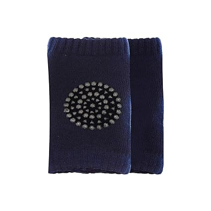 TA Knee Pads for Crawling, Anti-Slip Padded Stretchable Elastic Cotton Soft Breathable Comfortable Knee Cap Elbow Safety Protector (Pack of 2 Pairs) (1 Set)