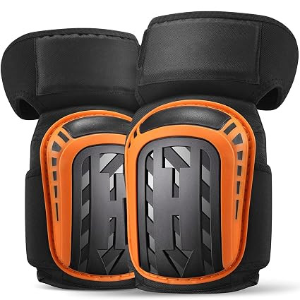 TA 1 Pair Anti-Impact TPE Hard Shell Waterproof Work Knee Protector Pads for Adults – Protective Cushioning for Skating, Work and Gardening