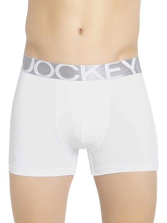 Jockey IC28 Men's Tactel Microfiber Elastane Stretch Solid Trunk with Moisture Move Treatment
