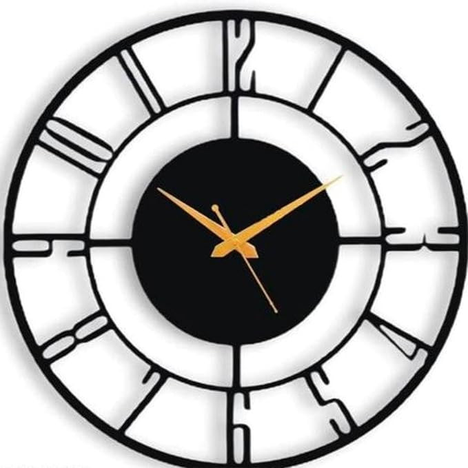 TA Antique Big Metal Wall Clocks | Designer Clock | Metal Wall Decor for Living Room Clock for Bedroom Office Decorative Analog Wall Watch for Home Decor (40cm)