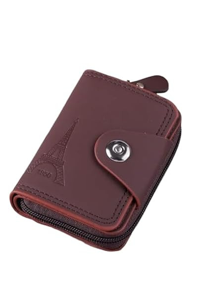TA Pocket Card Holder Wallet with Accordion Design and Secure Closure, Multi Slot Credit Card Organizer for Men Travel Office and Daily Carry