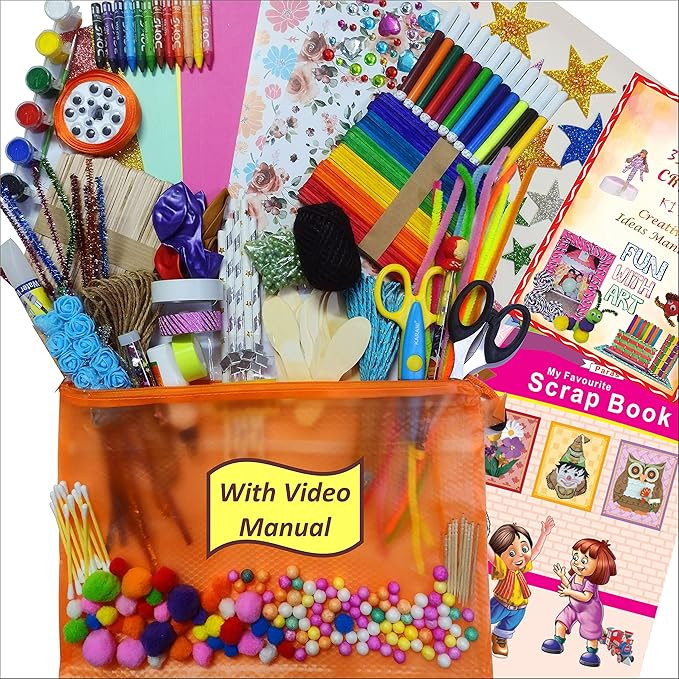 TA Mix 31 In 1 Diy Crafts Kit Set For Girls And Boys With Art And Craft Materials Supplies For Kids For All Ages 8-10, Age 9-12, Age 12-16 Old (Multicolor)