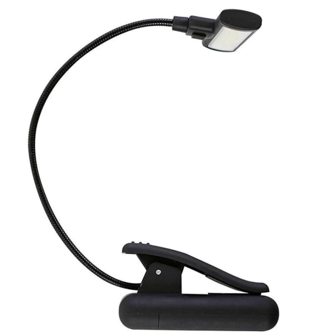 TA COB Clip Light, Plastic Adjustable Book Reading Lamp Flexible Arm Lightweight Night Reading Cob Clip Light