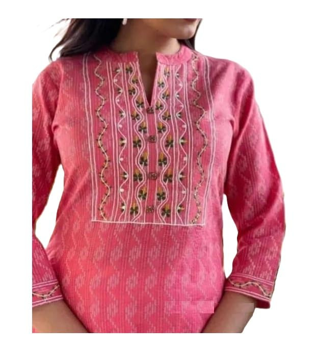 TA Stylish Women Straight Fit Kurti with Traditional Modern Fusion Design for Everyday Fashion Appeal