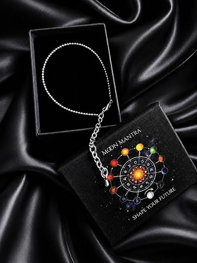 TA  Anklet for Women & Girls | Certified Healing Crystal, Natural Stone Payal, Money Power Protection Luck, Spiritual Jewelry Gift