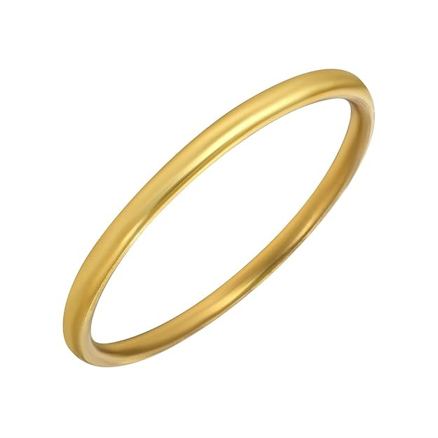 TA  Brass thick solid tube shape Bangle Kada for men sikh sardar punjabi Fashion jewellery for men Women