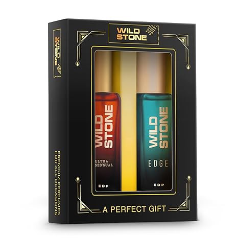 TA Wild Stone Perfume Gift Set for Men 2x20ml | Eau De Parfums | Premium Gift Set for Men | Ultra Sensual & Edge Perfume for Men | Long Lasting Luxury Fragrance