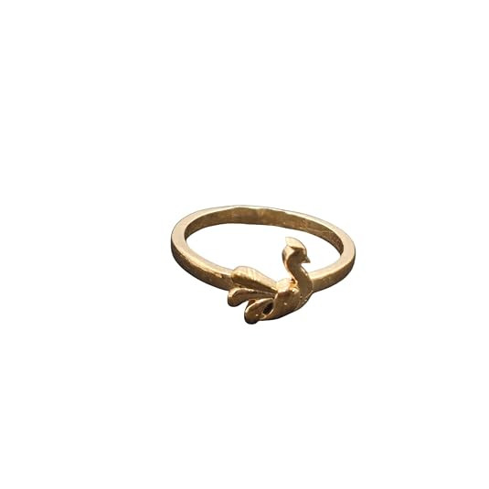 TA Peacock design Panchaloha Traditional five Metal Ring for Women and Girls, Gold-Toned impon peacock minimal design ring