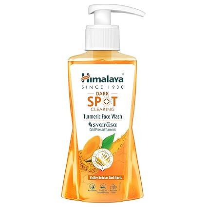 TA Himalaya Dark Spot Clearing Turmeric Face Wash | For glowing skin with Niacinamide | Suitable for all skin types | Clinically Tested | Soap Free | For Men & Women | 200ml