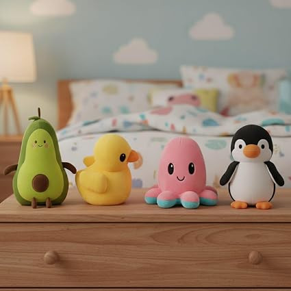 TA Pack of 4 Elegant Soft Toys Combo Set (A-YD-PS-WP)