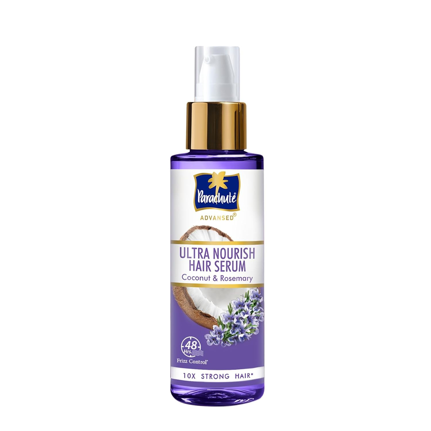 TA Parachute Advansed Ultra Nourish Hair Serum | Coconut & Rosemary | 48 Hr Frizz Control | 10X Strong Hair | 100ml