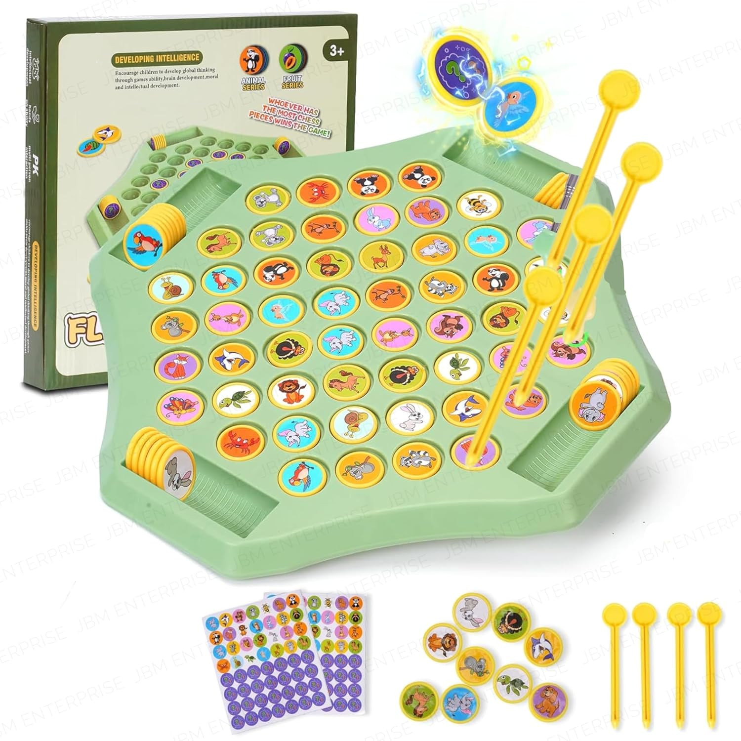 Anima TA l Memory Flip Chess Game – Montessori Matching Puzzle Board for Kids | Fun & Educational Travel Game for Toddlers, Preschoolers & Kindergarten Learning Activities | Gift for All