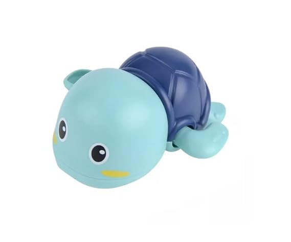 TA Swimming Turtle Bath Toy for Babies & Toddlers | Wind-Up Floating Water Turtle Toy | Cute Bathtub Swimming Animal Toy | Water Play Toy for Baby Boys & Girls (Pack of 1) Multicolor