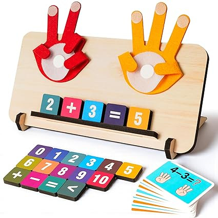 TA Educational Math Learning & Activity Toys for Kids 3-5 | Interactive Early Brain Development Montessori Toys for 3-4 Years Old | Number Blocks for Toddlers 3,4 | Birthday Gift for Boys & Girls