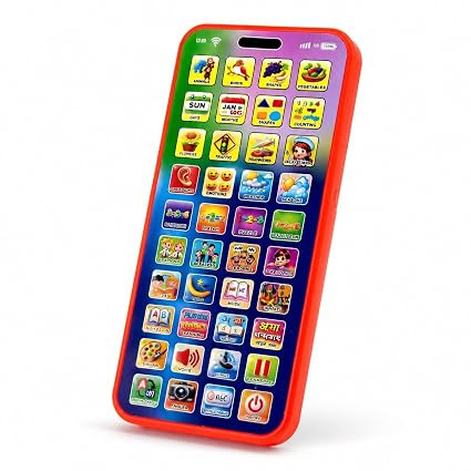 TA Electronic Learning and Education Toy for Kids 2+ Years, Rechargeable Interactive Phone with 184 Features, 13 Languages and 40 Buttons