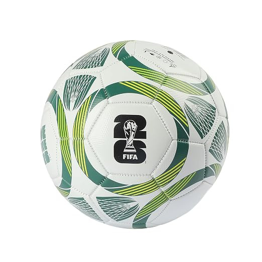 World Cup 2026 Official Licensed Merchandise | Size 5 Football | White Green