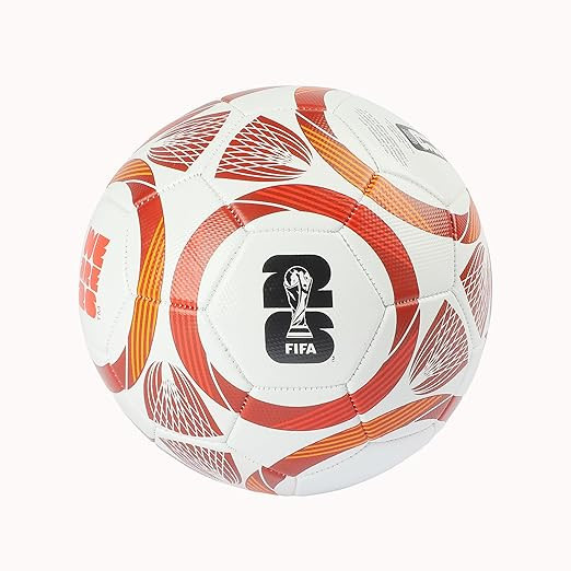 World Cup 2026 Official Licensed Merchandise | Size 5 Football |White Red