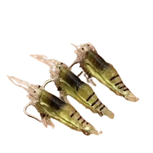Pack of 3 Yellow Artificial Fishing Lures | Soft Bait Fish Set for Freshwater & Saltwater Fishing | Realistic Soft Plastic Swimbaits | Fishing Tackle Accessories for Bass, Snakehead & Predator Fish