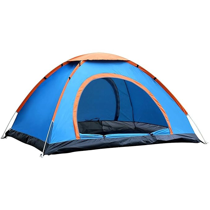 8 Person Camping Tent | Quick 5–10 Min Easy Setup Family Tent for Camping, Picnic, Hiking & Trekking | Waterproof & Windproof Outdoor Travel Tent with Mesh Ventilation | Multicolor