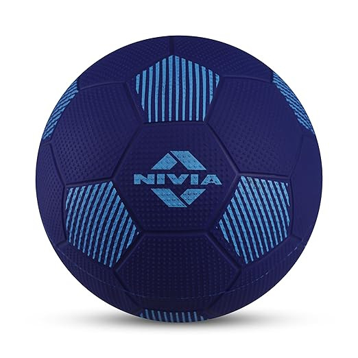 Nivia Home Play Mini Football for Kids, Soft & Lightweight Toy Ball, Safe for Indoor Play, Size - 1 (Blue), Pack of 1