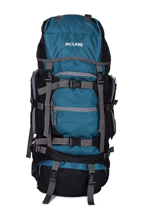 60L Trekking Backpack for Men & Women | Waterproof Hiking Rucksack with Rain Cover | Large Travel Backpack with Laptop Sleeve & Multiple Compartments for Camping & Outdoor Use