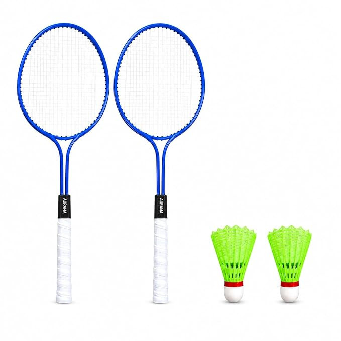 Badminton Racket Set of 2 for Kids & Adults | Lightweight, Durable, Beginner Training Kit