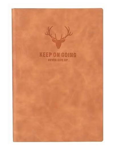 A5 Notebook Office and Business, 100 Pages,Blank or Unruled Travel Writing College Diary Ultra Thick Conference Diary Suitable For Students,Office (1, Brown)