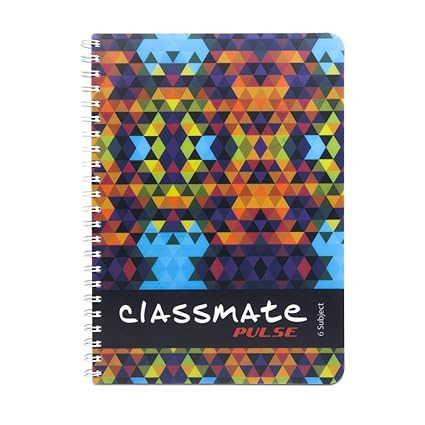 Classmate Pulse 6 Spiral Notebook - 297 mm x 210 mm, Soft Cover, 300 Pages, Unruled